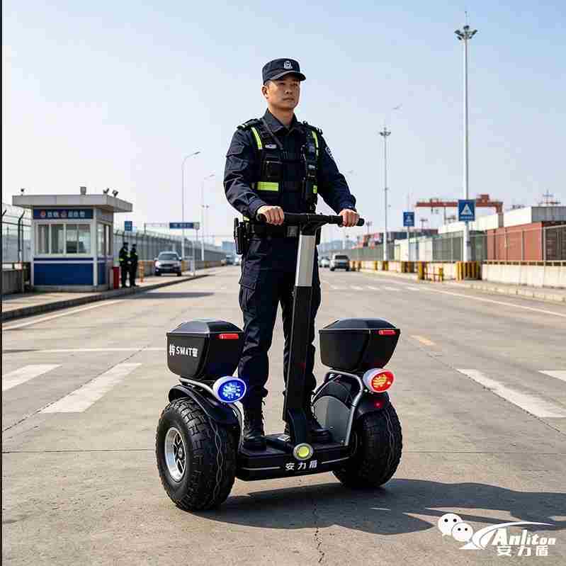 警用平衡车巡逻助力口岸管控升级，安力盾警用平衡车厂家直供智慧警务新装备